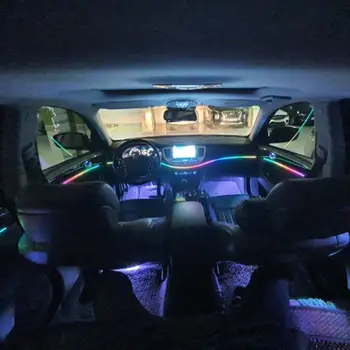 Univerzální Symphony Car LED Ambient Light 64 RGB barevné akrylové světlo do interiéru auta, dekorace, atmosférické světlo 18/10/6 v 1 10 nejlepší prodej Osvětlení interiéru BMW F40 - №1