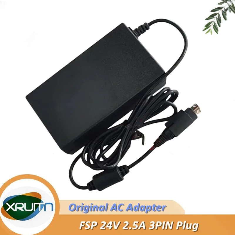 Genuine FSP FSP060-RTAAN2 24V 2.5A AC DC Adapter 60W Charger FSP060-RAA Printer Power Supply 3-PIN Plug Original