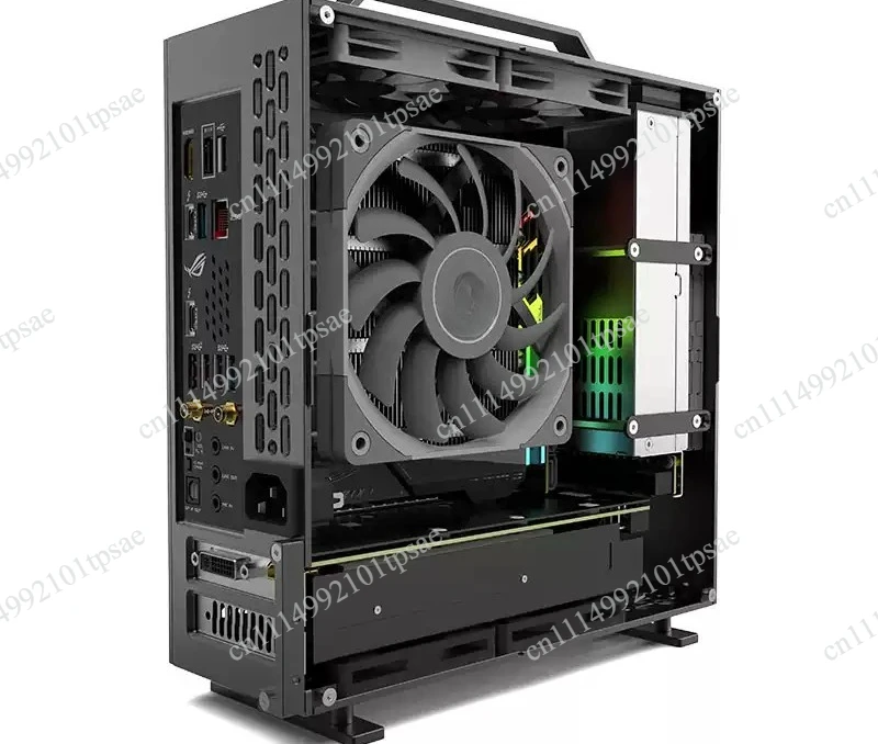 A24-V5 5L Mini ITX PC Chassis Small Form Factor Desktop Case Dual GPU Slot With 1U Single Output Power Supply Dual GPU Slot