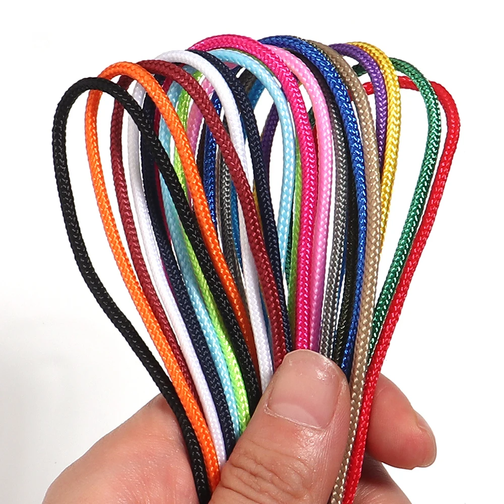 10 Yards bunte Kordel, weiches, handgewebtes Nylonfaden-Seil, Schnur, Riemen, Halskettenseil für die Schmuckherstellung, für Paracord-Armband – Detail 6