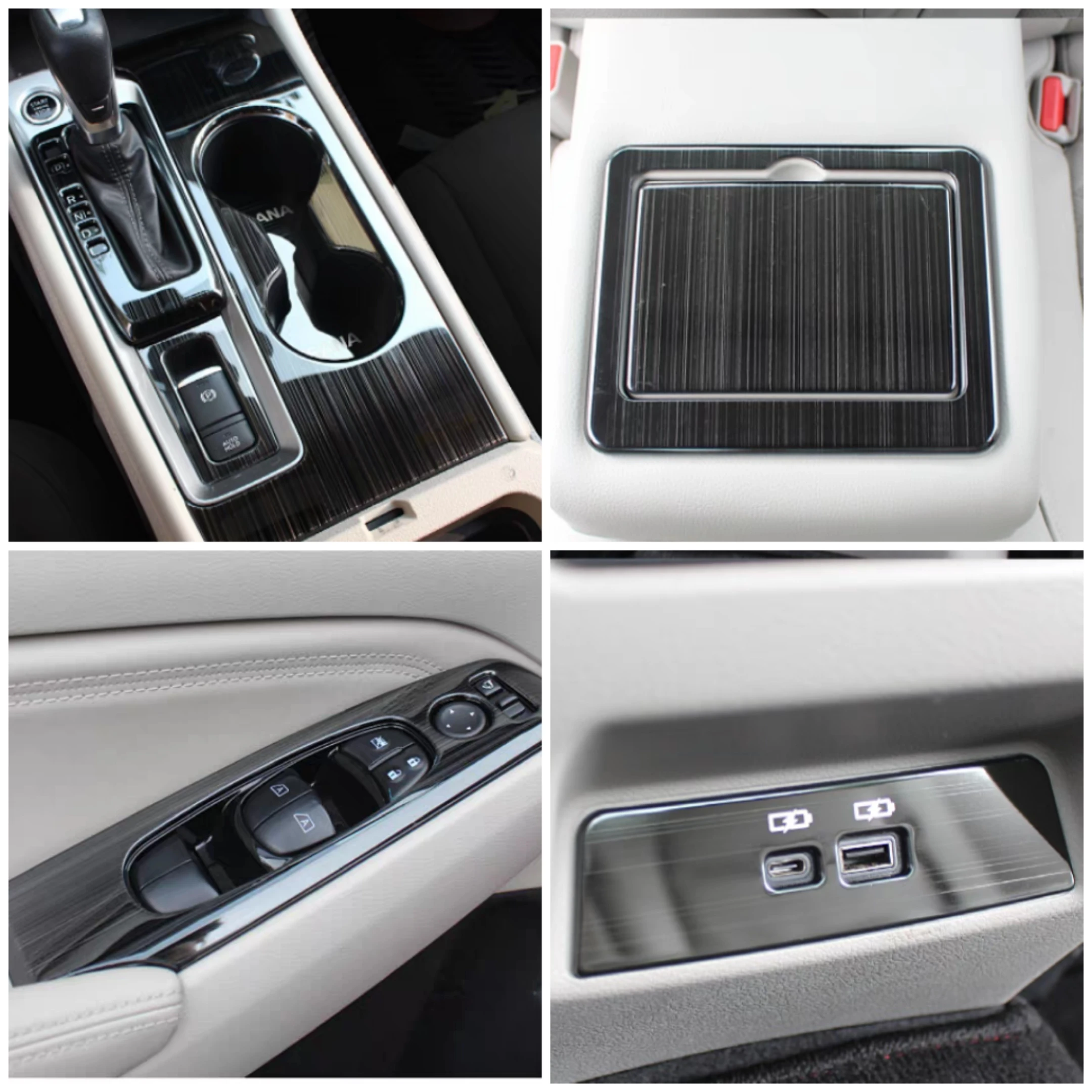 Car Gear Shift Box Panel Frame Cover All Cover Stainless steel Decoration Trim for Nissan Teana Altima 2019 2020 2021