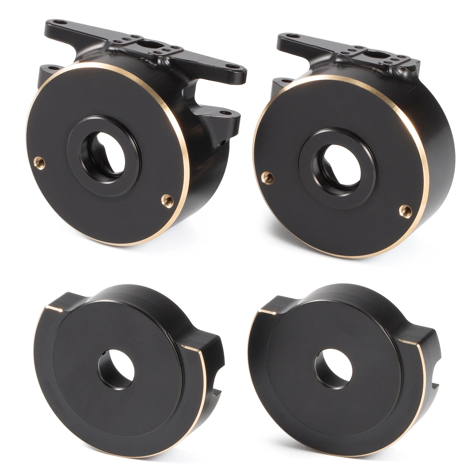 Poids de capot de moyeu de direction et de capot de tube d'essieu arrière en laiton usiné pour Vanquish H10 Optic, pour la réduction de la hauteur et l'amélioration du centre de gravité