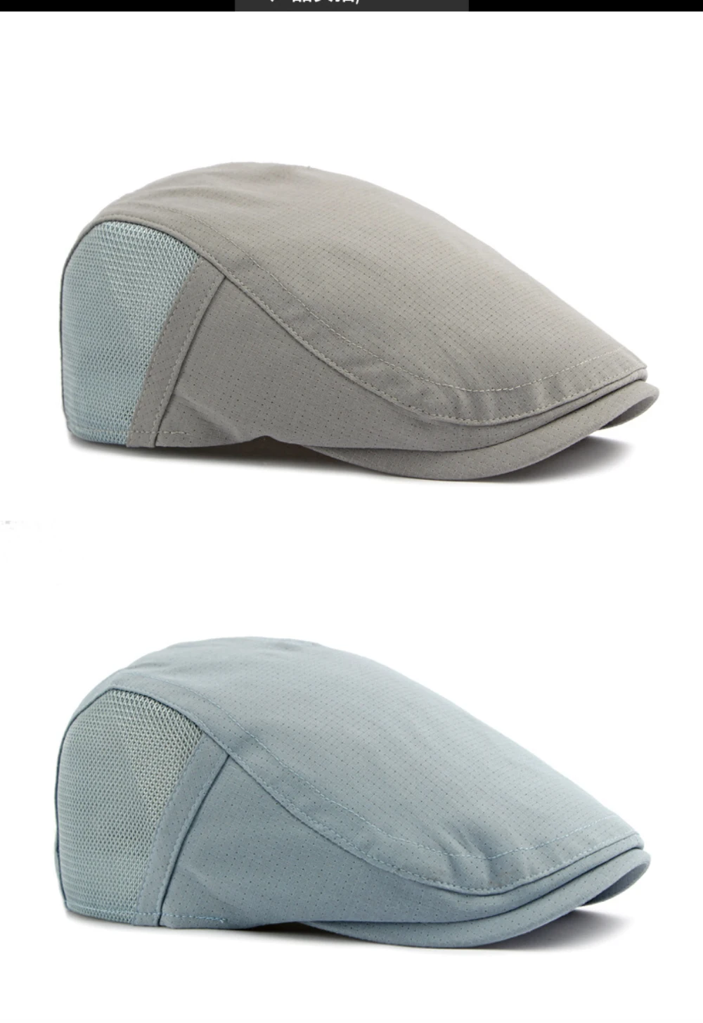 HT5109 Herren- und Damen-Baskenmützen, Frühling-Sommer-Sonnenkappe, Retro-Künstlermütze, Unisex Ivy Flat Cap, Verstellbare Netz-Baskenmütze – Detail 7