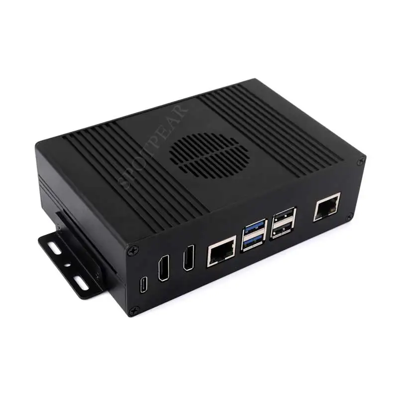 Obudowa Raspberry Pi 5 Box Ki-A PCIe do RJ45 Gigabit Ethernet Wszystkie porty do strony USB Pi