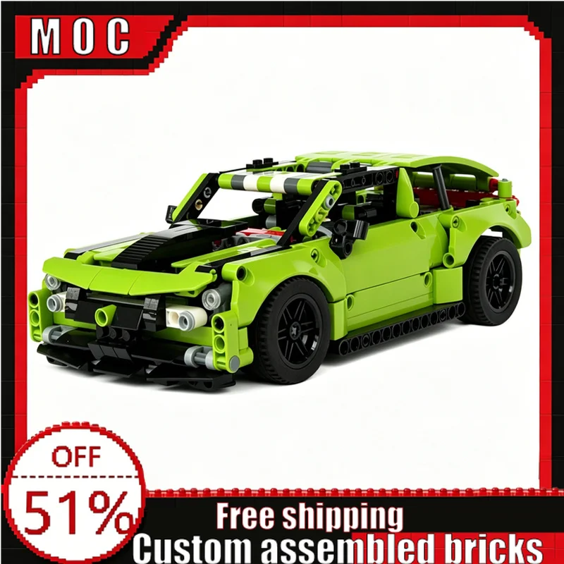 

490PCS 42138 Alternate Model P.B.M. 25 Rapide Pull Back Car Building Blocks Assembly Toy Educational DIY Collection Display Gift