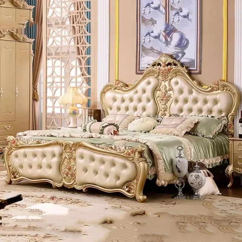 

Aesthetic Designer Bed Frame Modern High End Master King Size Bed Frame Luxury Wooden Meubles De Chambre Nordic Furniture