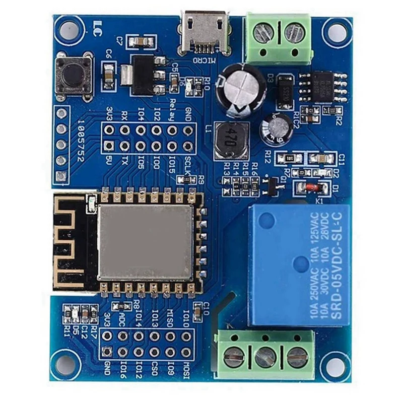 IOT 스마트 홈 앱용 무선 컨트롤러 모듈 ESP-12F, 4X 와이파이 릴레이 컨트롤러 모듈, DC 5V, 8V-80V, ESP8266