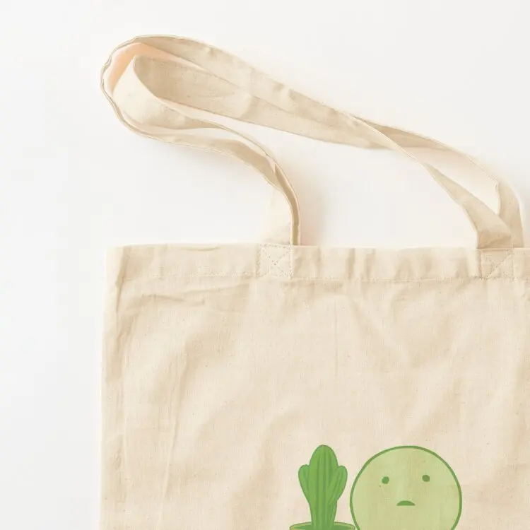 Smiski نبات متحرك ملصق حمل حقيبة المرأة حقائب الشاطئ حمل حقيبة الرجال المتسوق حقيبة المرأة قماش كبير