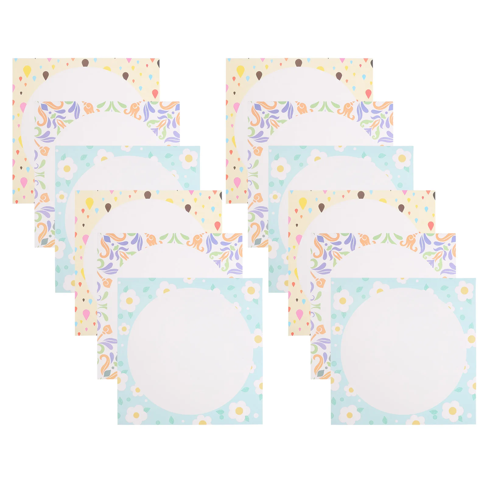 

15 Pcs Lace Card Chinese Painting and Calligraphy Decoration Heavy Paper Couplet