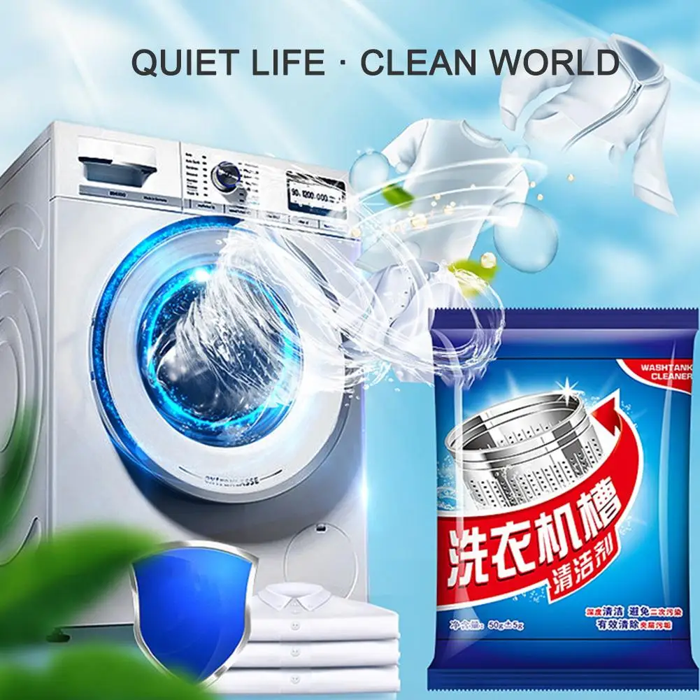 1Bag Powerful Washing Machine Slot Powder Decontamination Odor Antibacterial Deodorant Remove Supplies Household O2D7