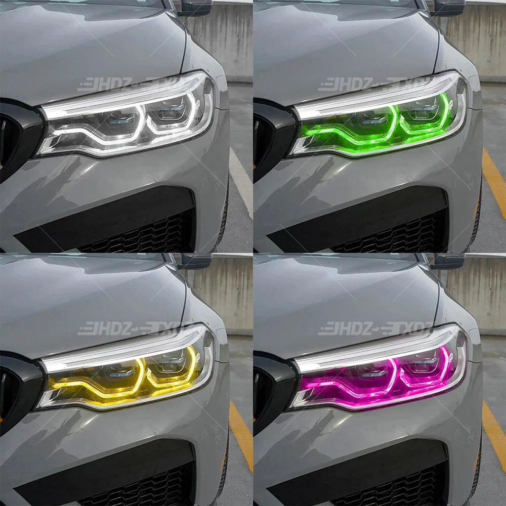 DRL مجلس مصباح ليد لسيارات BMW 5 سلسلة G30 G31 G32 F90 M5 G38 2017-2020 التكيف علوي النهار تشغيل ضوء 63117214939