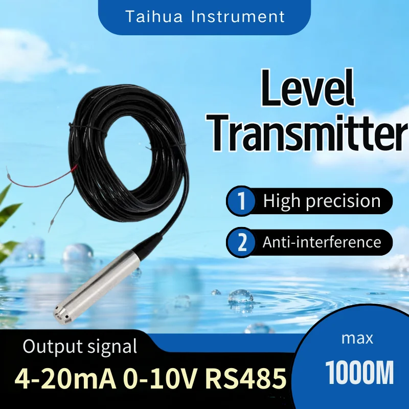 

Погружной датчик уровня 4-20 мА, датчик сигнала жидкости для резервуара для воды, бассейна, нержавеющая сталь, высокая точность