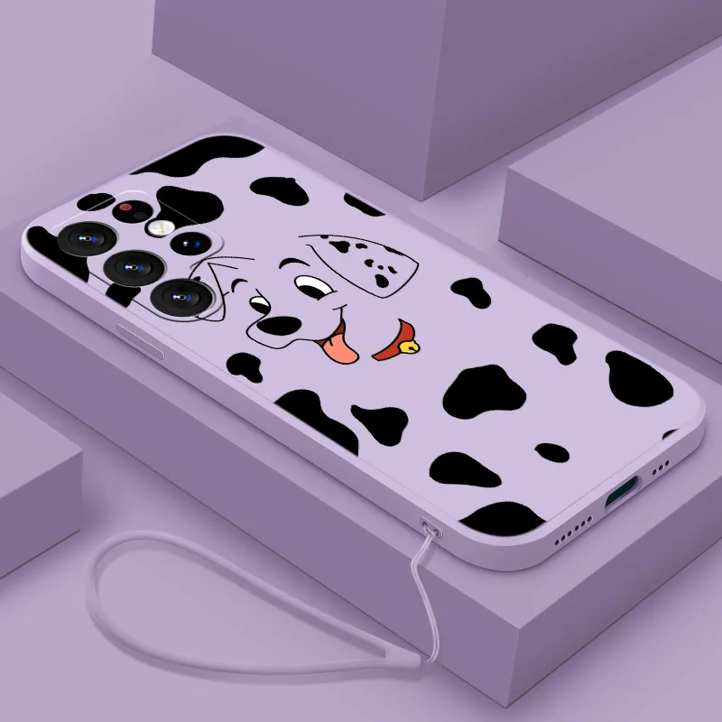 Disney 101 Dalmatians For Samsung S20 S21 S22 S23 S24 S25 Note 20 Plus Lite Ultra FE Liquid Rope Phone Case