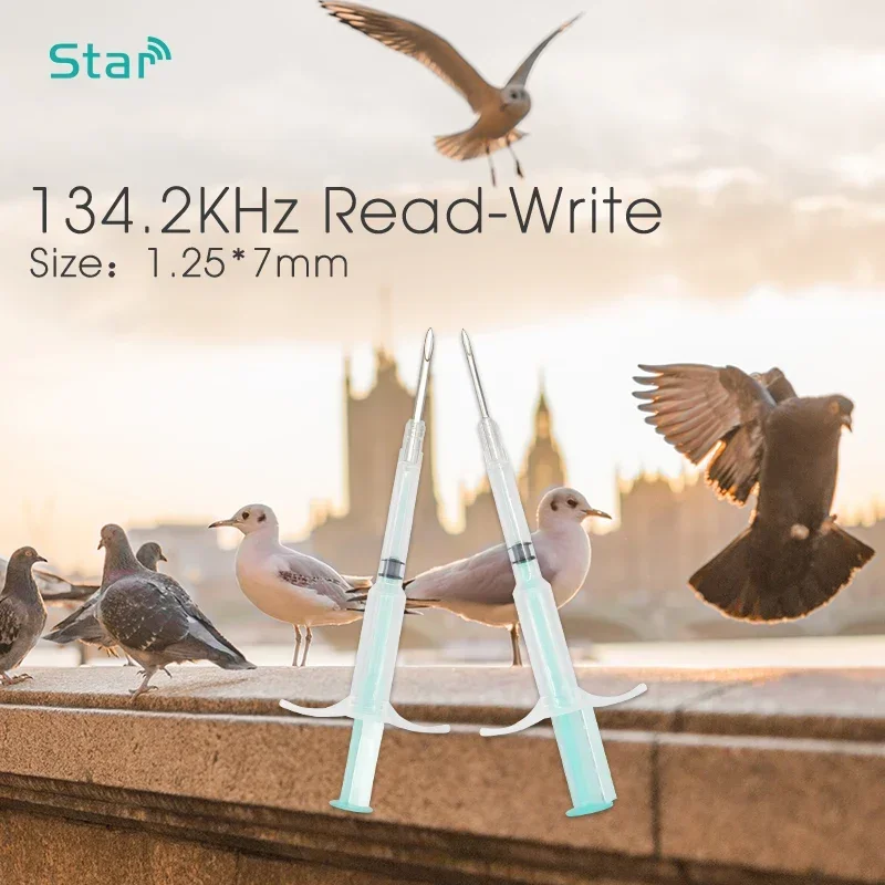 반려동물 마이크로칩 주사기, 말 개, 고양이, 물고기용, 1.25*7mm, 1.4*8mm, 2.12*12mm, 10 개