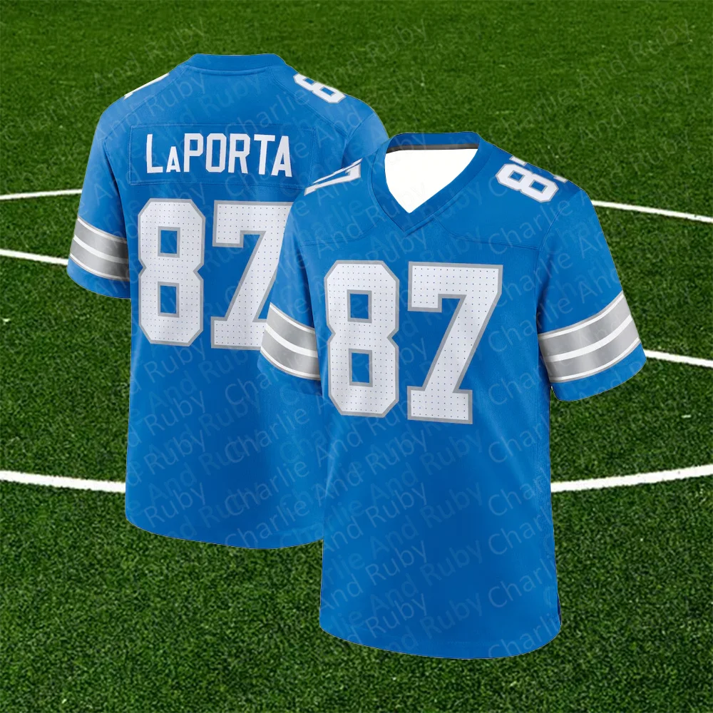 Jersey No.14/87/97 Amon-Ra St. Brown Sam Laporta Aidan Hutchinson Detroit Lions Legend Jersey Blue Trend Fashion Clothing Top