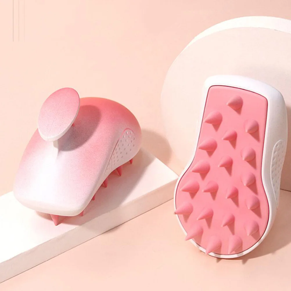 

Silicone Head Scrubber Hair Washing Brush Scalp Massager Exfoliator Shower Dandruff Removal Portable Shampoo Brush For Daily