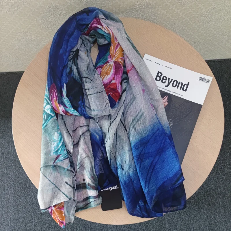 Foreign trade original single trend fashion colorful designer distinctive scarf shawl scarf