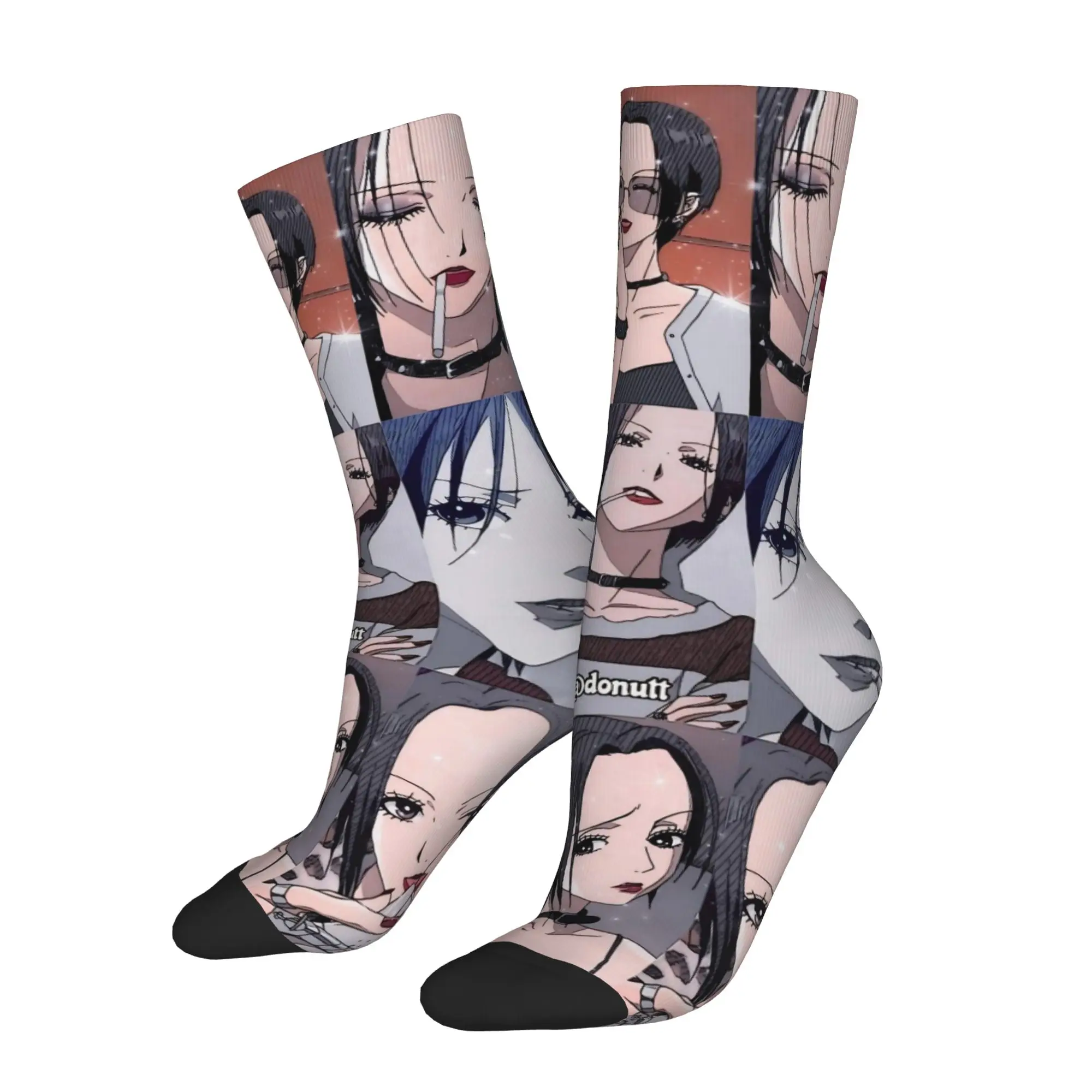 Fashion Men's Socks Novelty Nana Anime Sock Polyester  Sport Women's Socks Spring Summer Autumn Winter