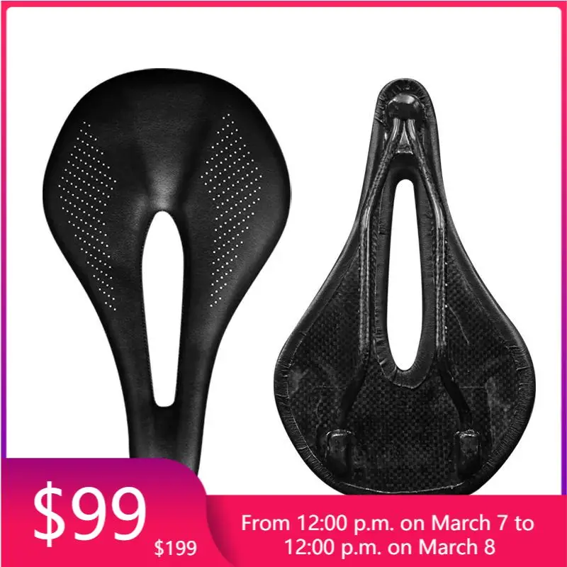 STLF OEM Available Road Seat Bike Saddle MTB Mountain Bicycle Cushion Carbon Men Leather Steel Shell Style Packing Suit Pcs Colo