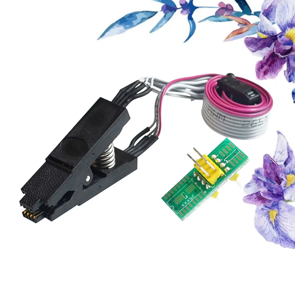 

Burning Chip Clip Sop8 1.27mm Pitch Clip Support Narrow Body Dip8 Bios Programming Clamp
