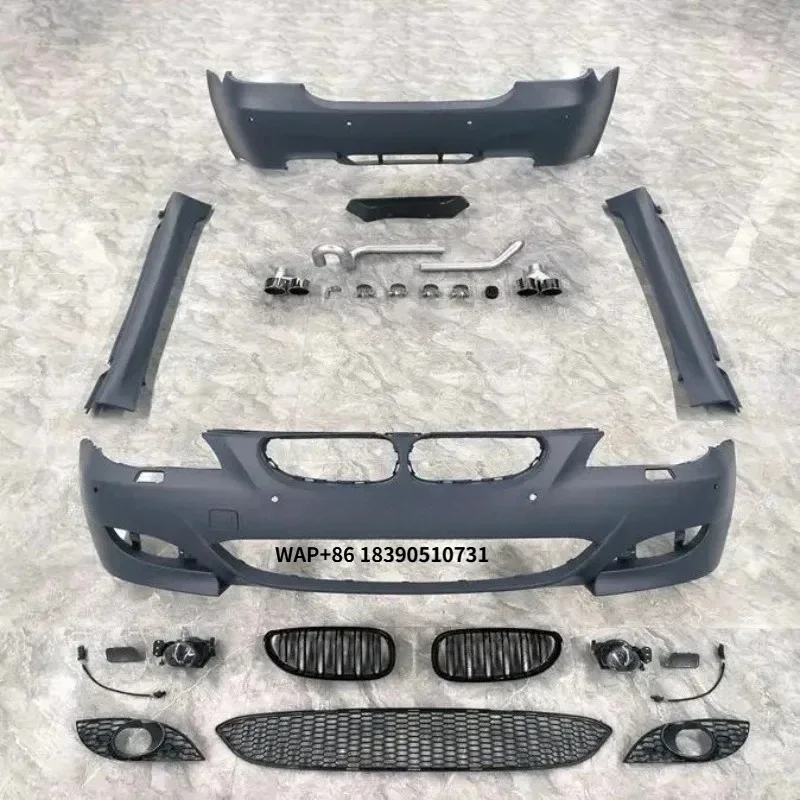 

Body Kit New or Upgrade M5 Style Front Rear Bumper for E60 M5 5 Series2004 2010 with Slide Skirts