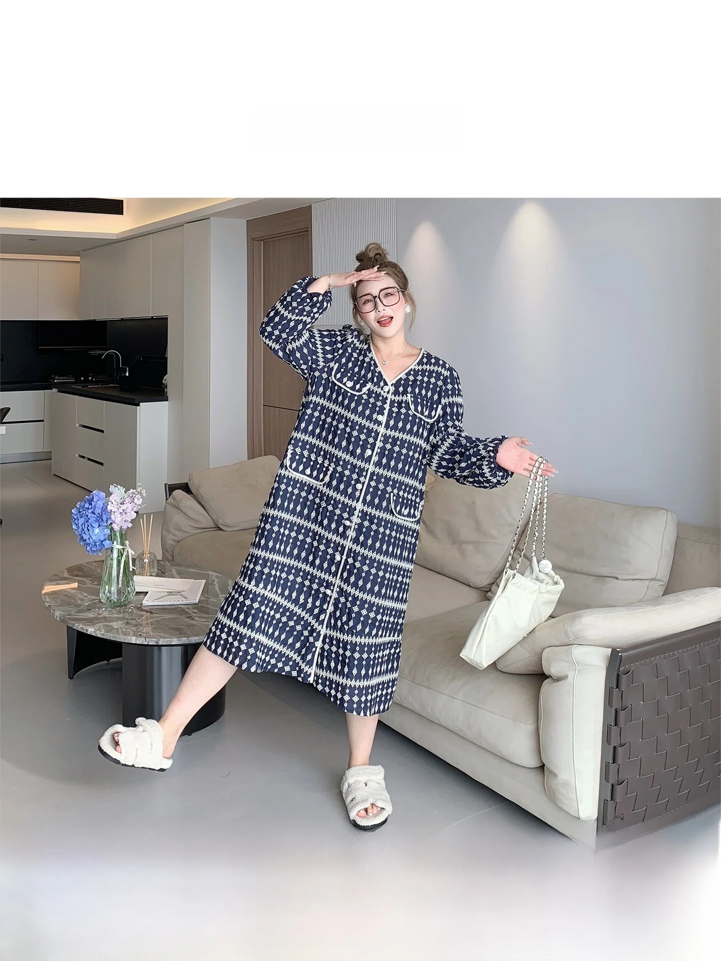 

Модная юбка А-силуэта больших размеров с высокой талией и скрытым животом, осенняя, длинная, для женщин