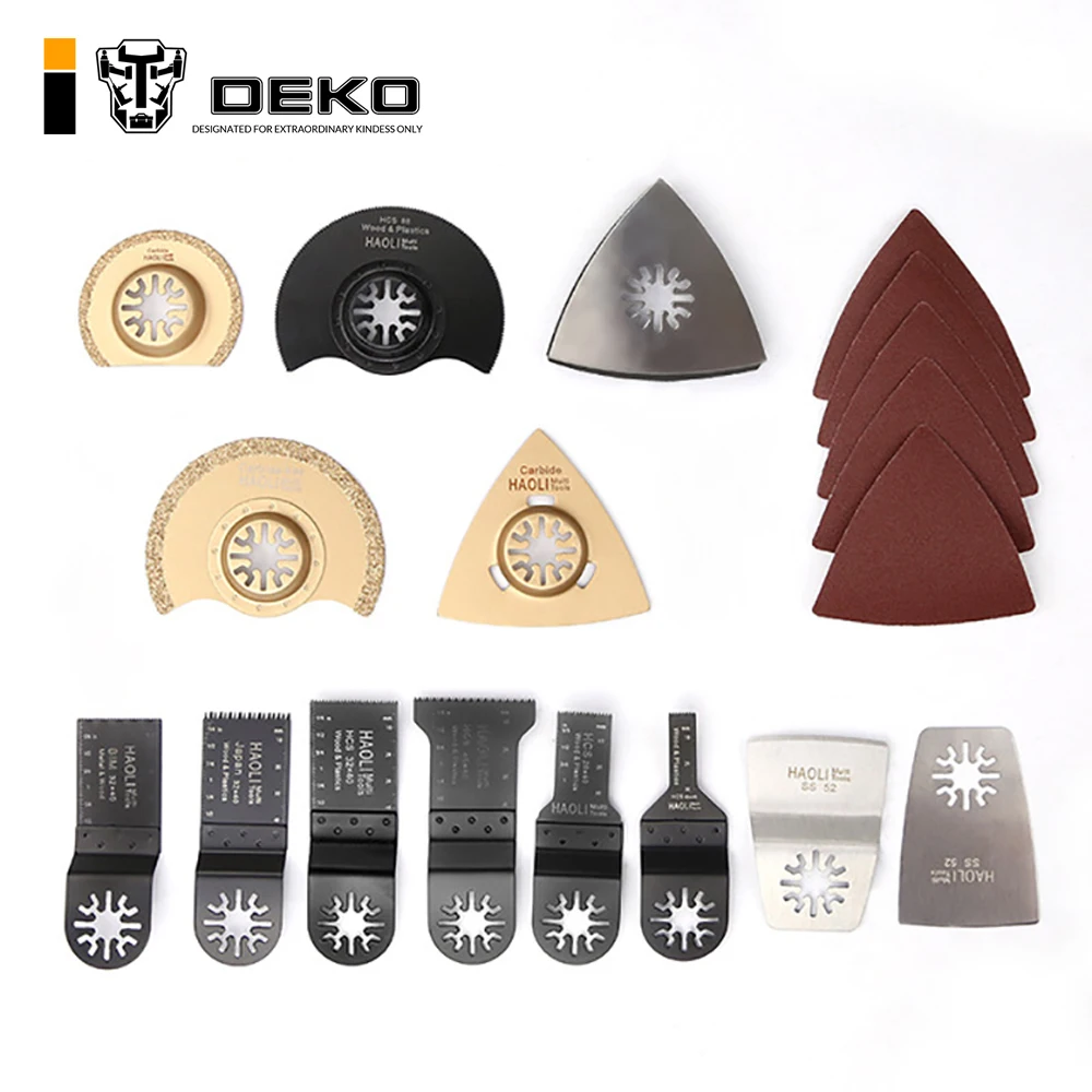 DEKO 38 Pcs Oscillating Tool Saw Blades for Renovator Power Tools as Multimaster Electric Multi-Tool DIY Power Tools Accessories