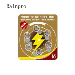 6PCS/LOT A10 Hearing Aid Batteries a10 10 PR70 PR536 Zinc Air Button 1.45V
