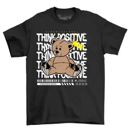 Bearstreet1-19 Funny Teddy Bear T-Shirt - Cute and Cuddly! Unisex Printed Design