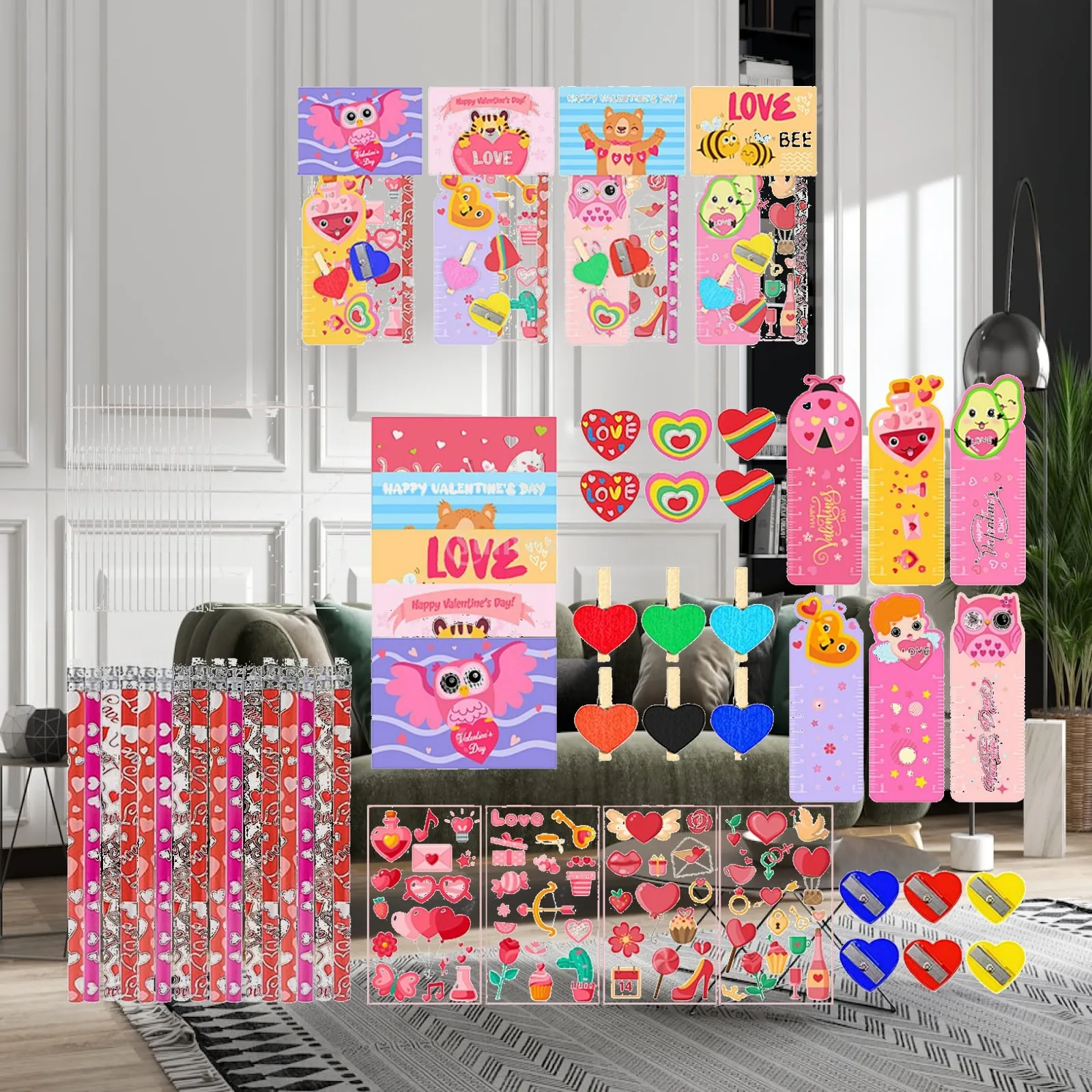 Valentines Day Stationery Set Valentine's Day Party Favors Romantic Valentine