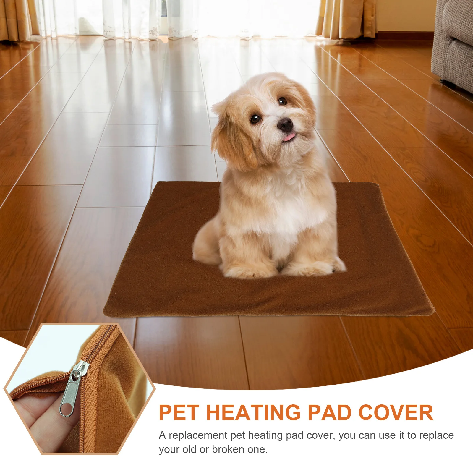 

Pet Heating Pad Cover Electric Heated Blanket Small Dog Heating Mat Cover Durable Bite Resistant Replacement Protector Pet