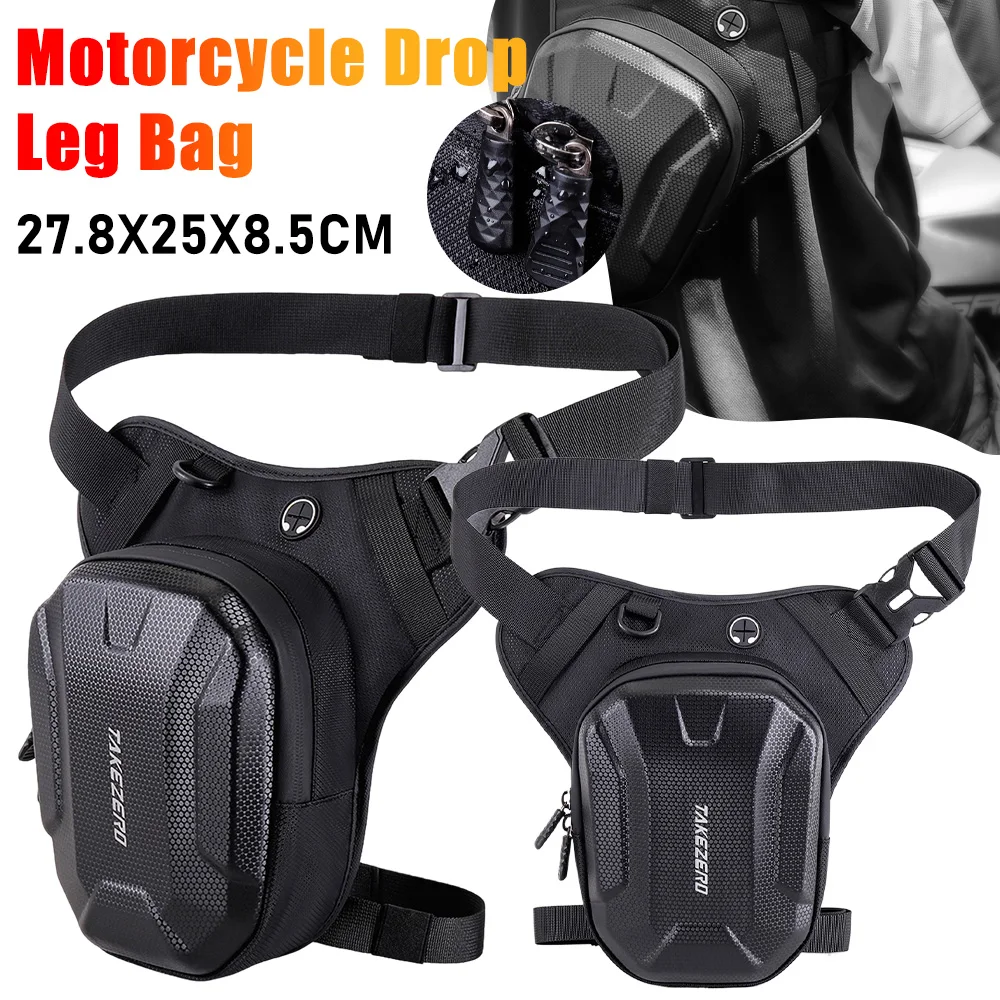 Torba na nogę motocyklową z twardą skorupą EVA, torby na udo rowerowe, wodoodporna torba na pas biodrowy, saszetka na telefon, akcesoria motocyklowe.