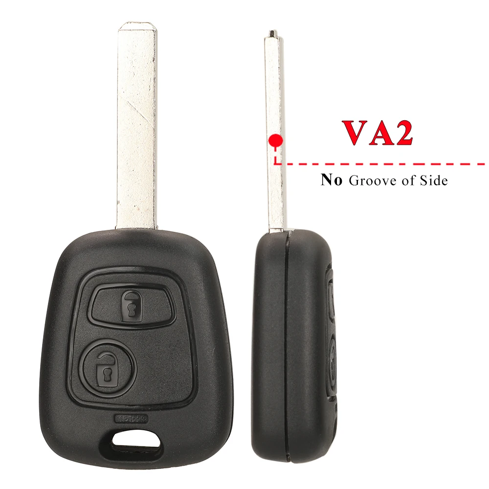 Jingyuqin 5 stücke 434Mhz ID46 2 Taste Fernbedienung Auto Schlüssel Für Peugeot 207 307 407 206 306 406 Für citroen Saxo Picasso Xsara Berlingo C3