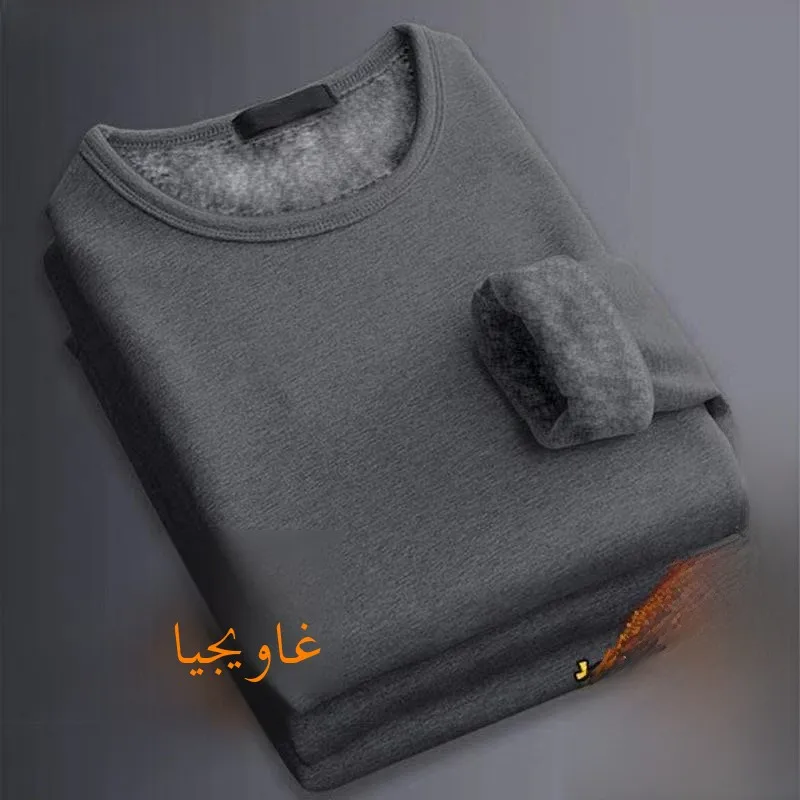 

Thiened Fce Теплый топ Мужская рабочая одежда Long Sve Нижнее белье Футболка Базовый слой irt для осенне-зимних мероприятий в помещении