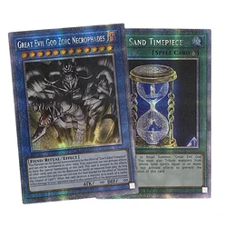 Yu-Gi-Oh! DIY Print card Zoku Nekurofuadesu ZORC'S SAND TIMEPIECE Anime Cartoon Board Game Collection Card Holiday gifts