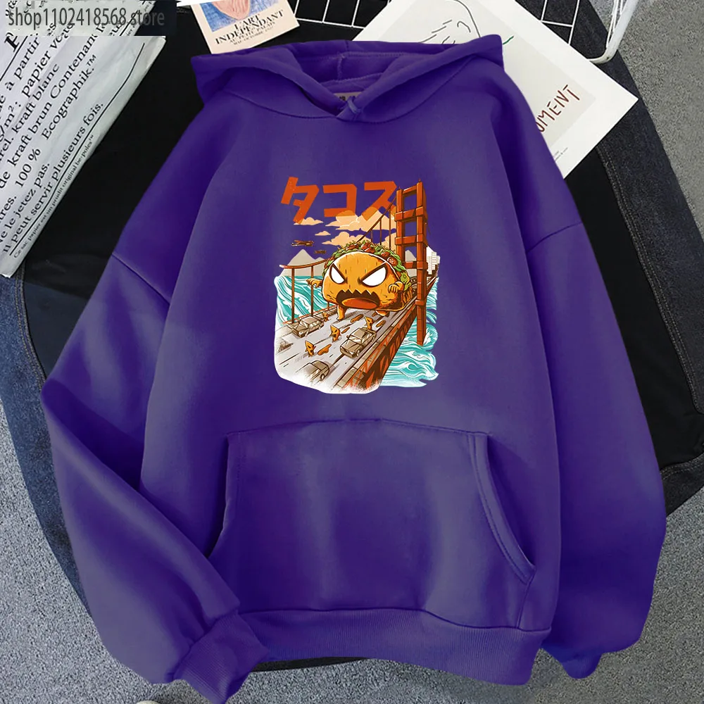 Japanse Monster Grappige Print Hoodies Hip Hop Streetwear Vrouwen Harajuku Mannen Lente Herfst Winter Kleding Lange Mouw Top Unisex