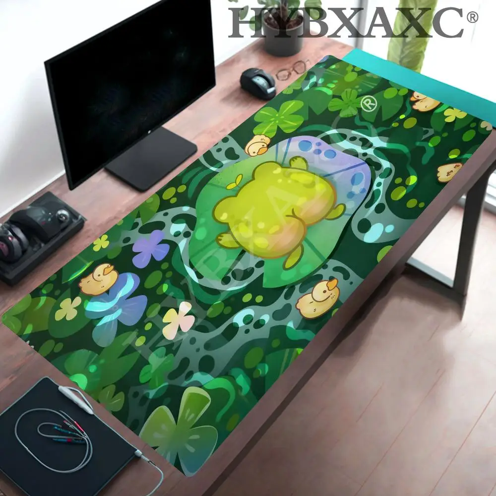 

HYBXAXC Frog Butt Desk Mat Cute Green Gaming Mousepad - Gamer Girl Desk Decor, Gifts for Her Stable Smooth Table Mat