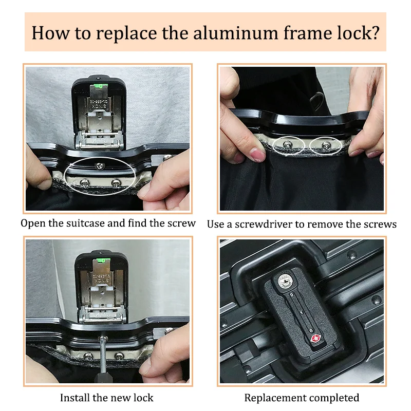 Suitable For S016 Original Baggage Customs Lock Luggage Accessories Combination Lock Simple Portability Anti-theft Security