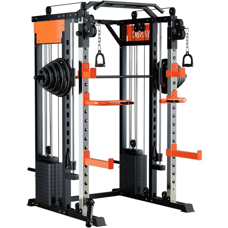 

Gantry Combination Squat Power Rack, Multi-Functional Smith Machine for Home & Gym Use