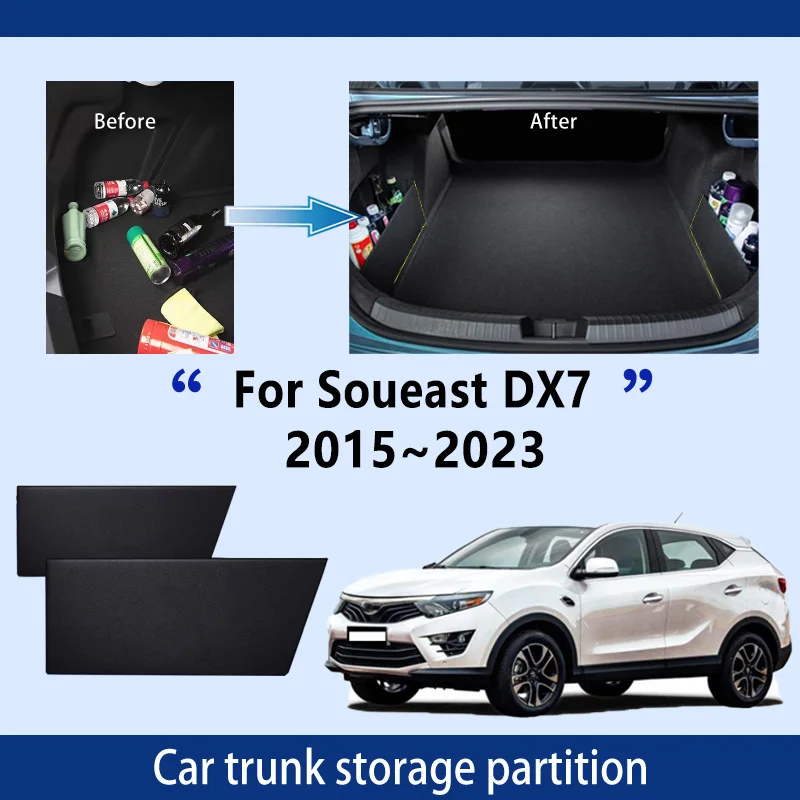 

Car Accessories For Soueast DX7 2015~2023 Thickening Trunk Storage Partition Multifunction Storage Auto Interior Parts Organizer