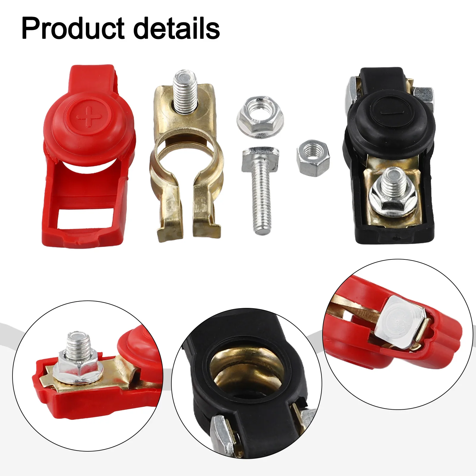 ขั้วต่อแบตเตอรี่แบบมีขั้วต่อแบตเตอรี่อัตโนมัติ ระบบเข้ารหัสสีวัสดุป้องกันการกัดกร่อน ติดตั้งง่าย เปลี่ยนแบตเตอรี่