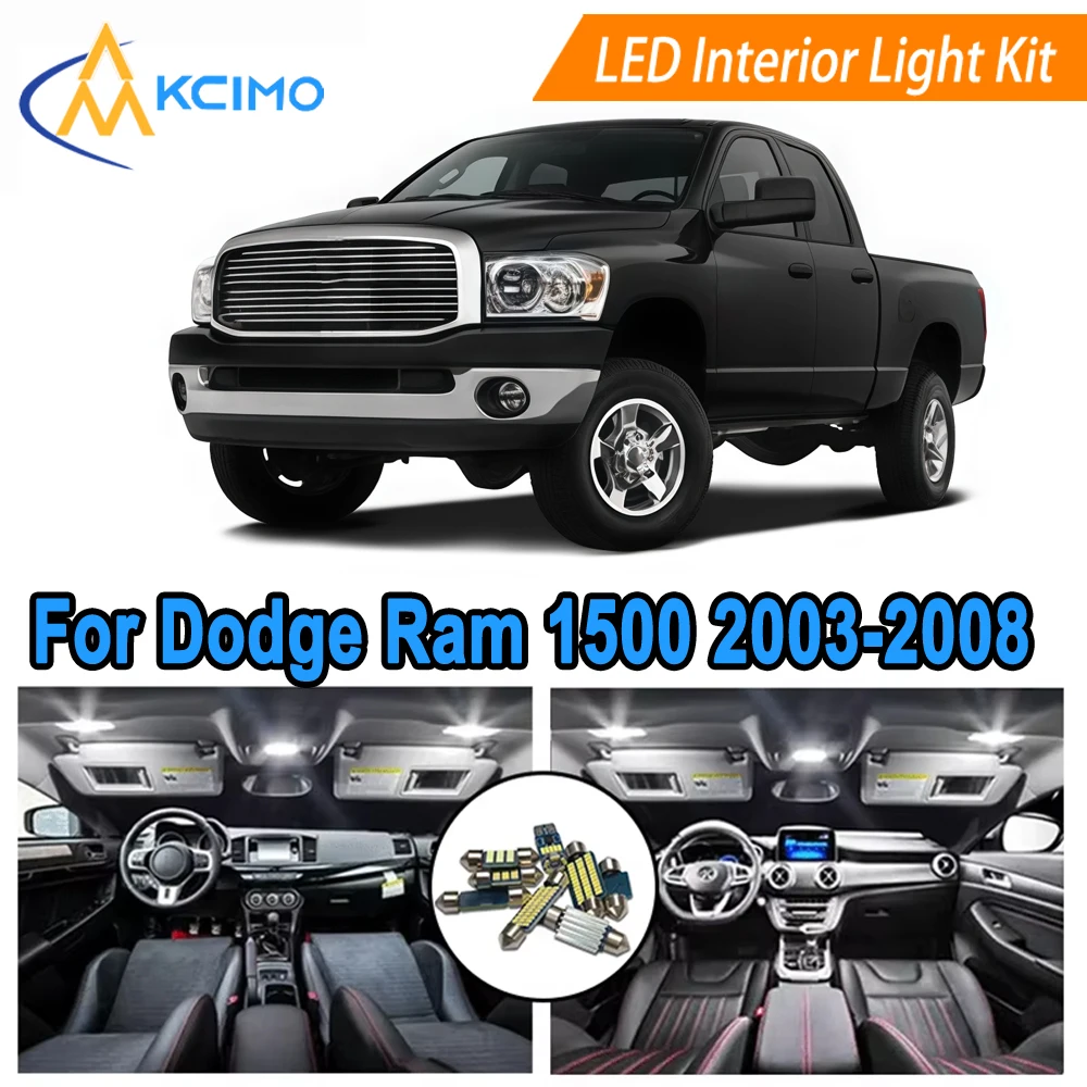 

LED Dome Light Map Lights For Dodge Ram 1500 2500 3500 4500 5500 (2003-2008) Replacement Kit Car Interior Lights LED Bulbs