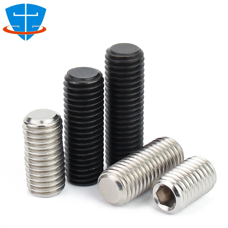 

DIN913 M1.6 M2 M3 M4 M5 M6 M8 Stainless Steel Allen Grub Headless Bolt 12.9 Alloy Steel Hexagon Socket Set Screw with Flat Point