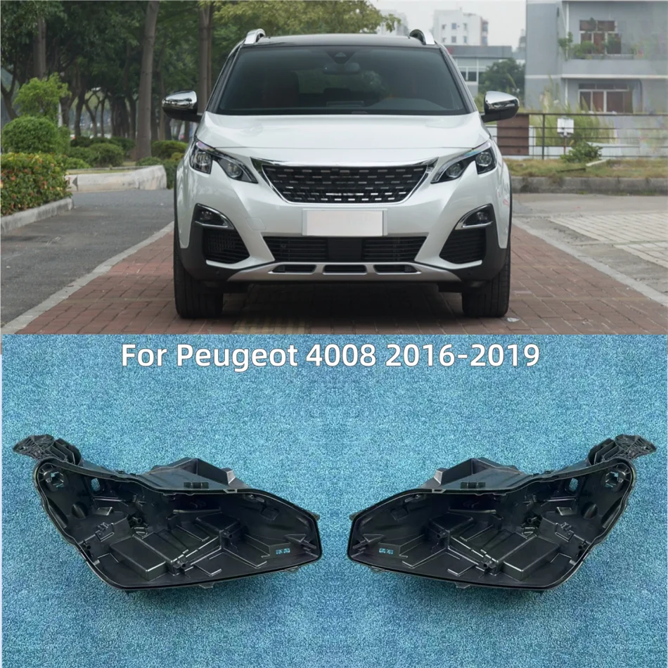 

For Peugeot 4008 2016 2017 2018 2019 Headlight Base Car Rear Base Front Auto Headlight Back House