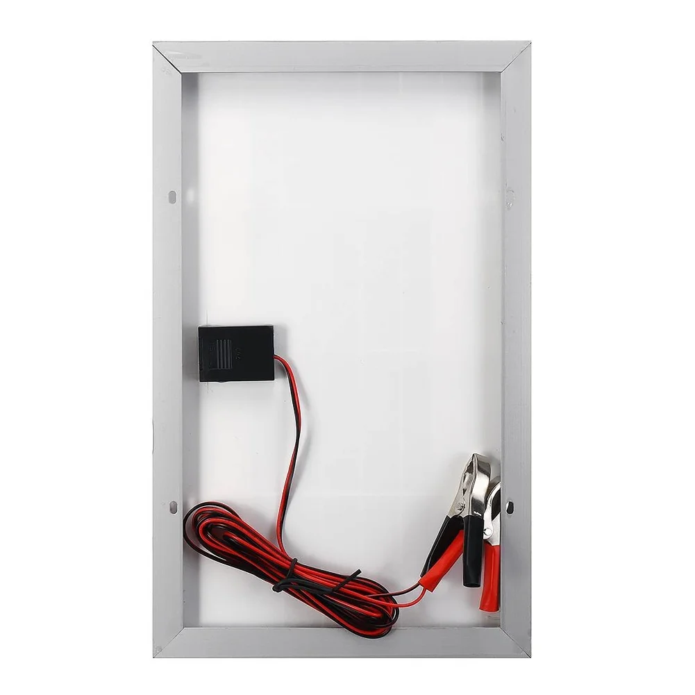 30W 12V Polycrystalline Solar Panel Kit with Compact Design for Easy Transport and Use in Various Outdoor Settings