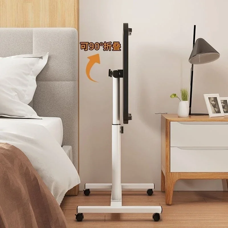 Bedside Table Removable Bed Computer Desk Bedroom Notebook Table Lifting Desk Home Swivel Folding Desk for Home
