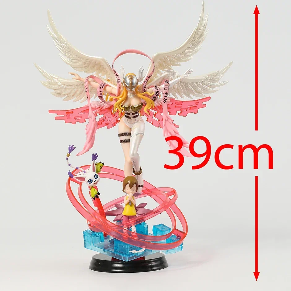 Digimon Monster Anime Figures Adventure Angewomon Tailmon Yagami Hikari Action Figure 36cm for Children\'s birthday gifts