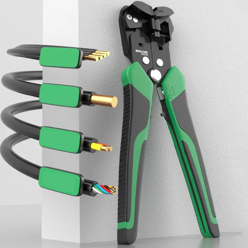 Professional Electrician Wire Tool Cable Wire Stripper Cutter Crimper Automatic Crimping Stripping Plier