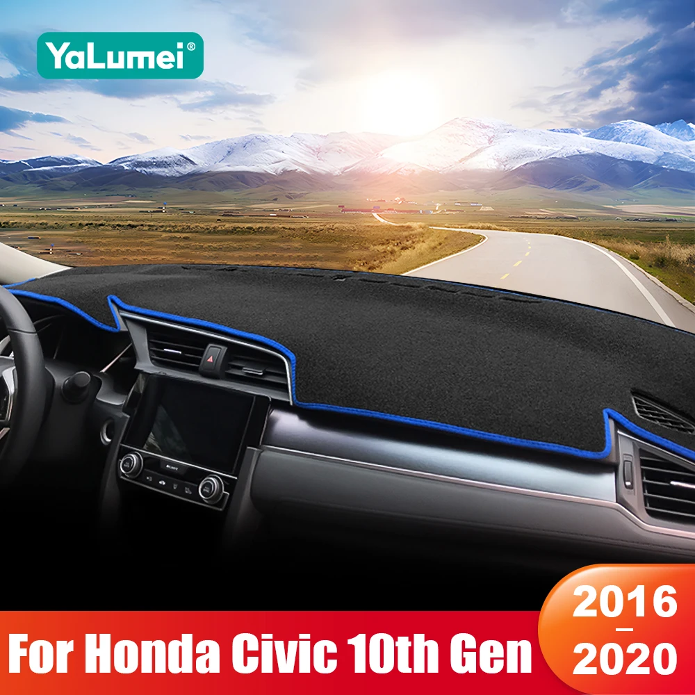 

Для Honda Civic 10 2016 2017 2018 2019 2020 Civic X автомобильная приборная панель солнцезащитный козырек приборная панель нескользящая накладка аксессуары