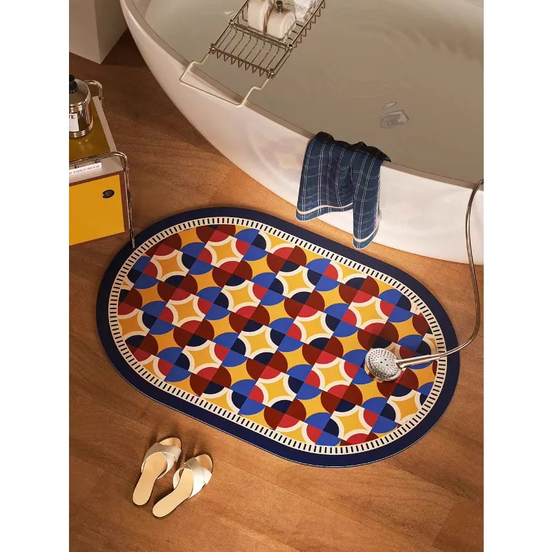 Bathroom absorbent diatom mud toilet  doormat toilet toilet floor mat toilet carpet